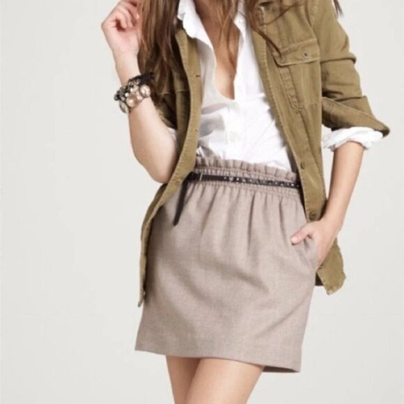 J.Crew City Mini Wool Skirt, size 4 - Picture 3 of 14
